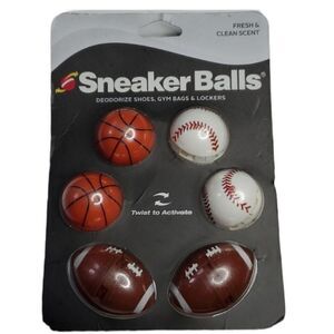 NEW 🏀 ⚾️ 🏈 6 PACK SNEAKER BALLS SHOE FRESHENER tennis golf basketball football